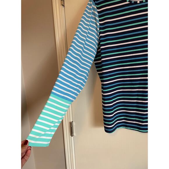 Lands' End Sunshade UPF 50 Long Sleeve Rash Gaurd  swim top athleisure XL 18 - Picture 5 of 8